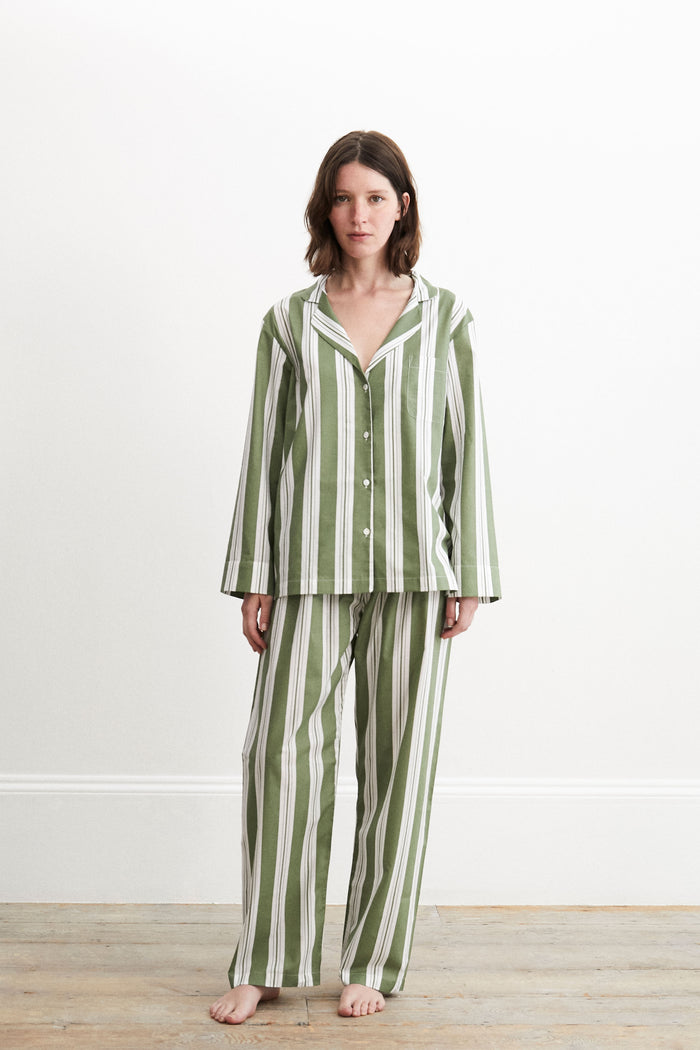 Classic Khaki Stripe Pyjama