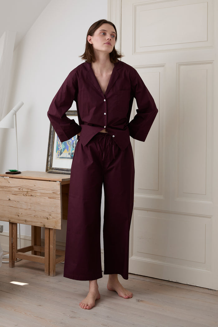 Relaxed Dark Cherry Pyjama Set