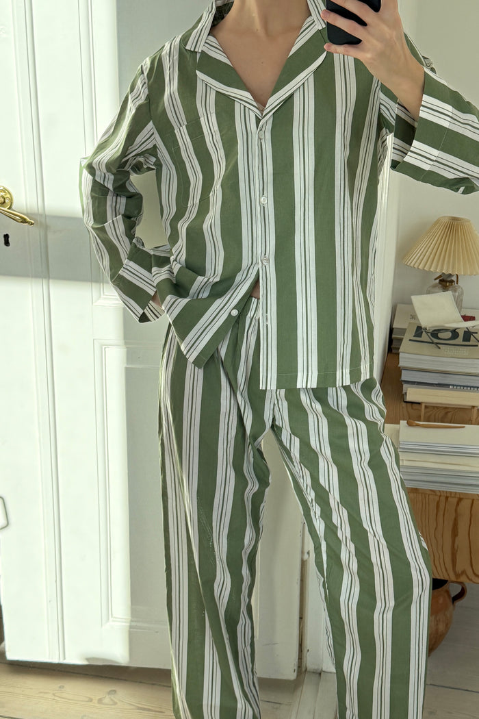 Classic Khaki Stripe Pyjama