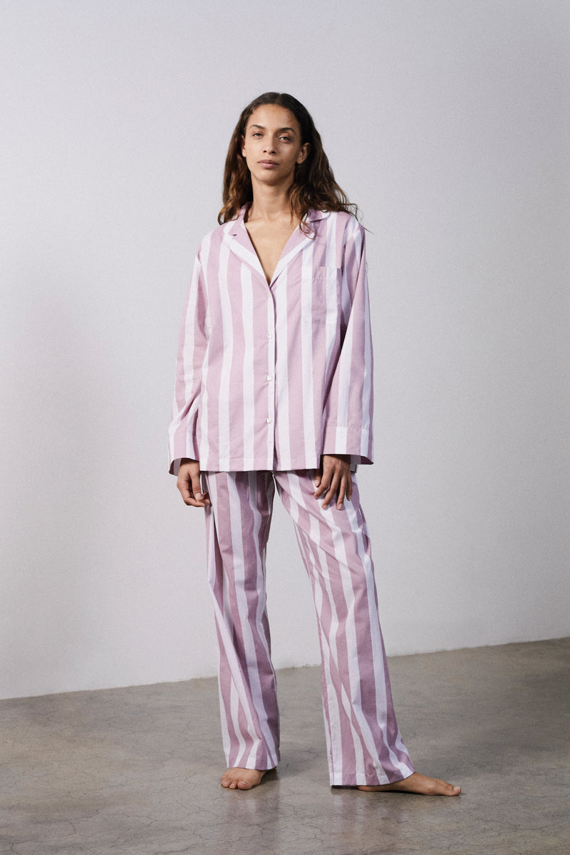 Mauve Stripe Pyjama Set