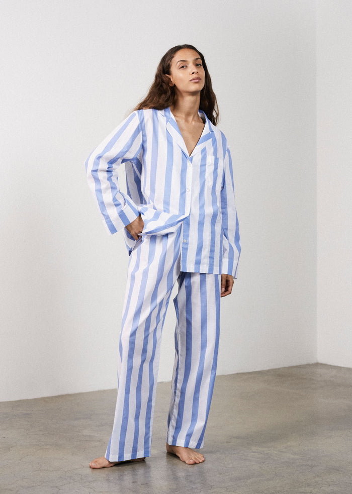 Sky Blue Stripe Pyjama Set