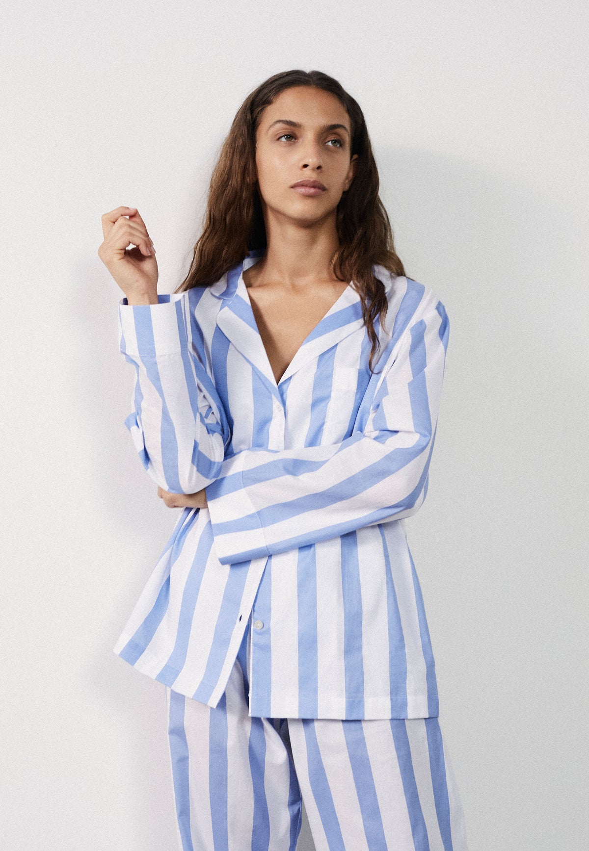 Sky Blue Stripe Pyjama Set