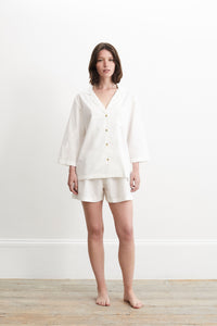 Classic White Pyjama Short Set