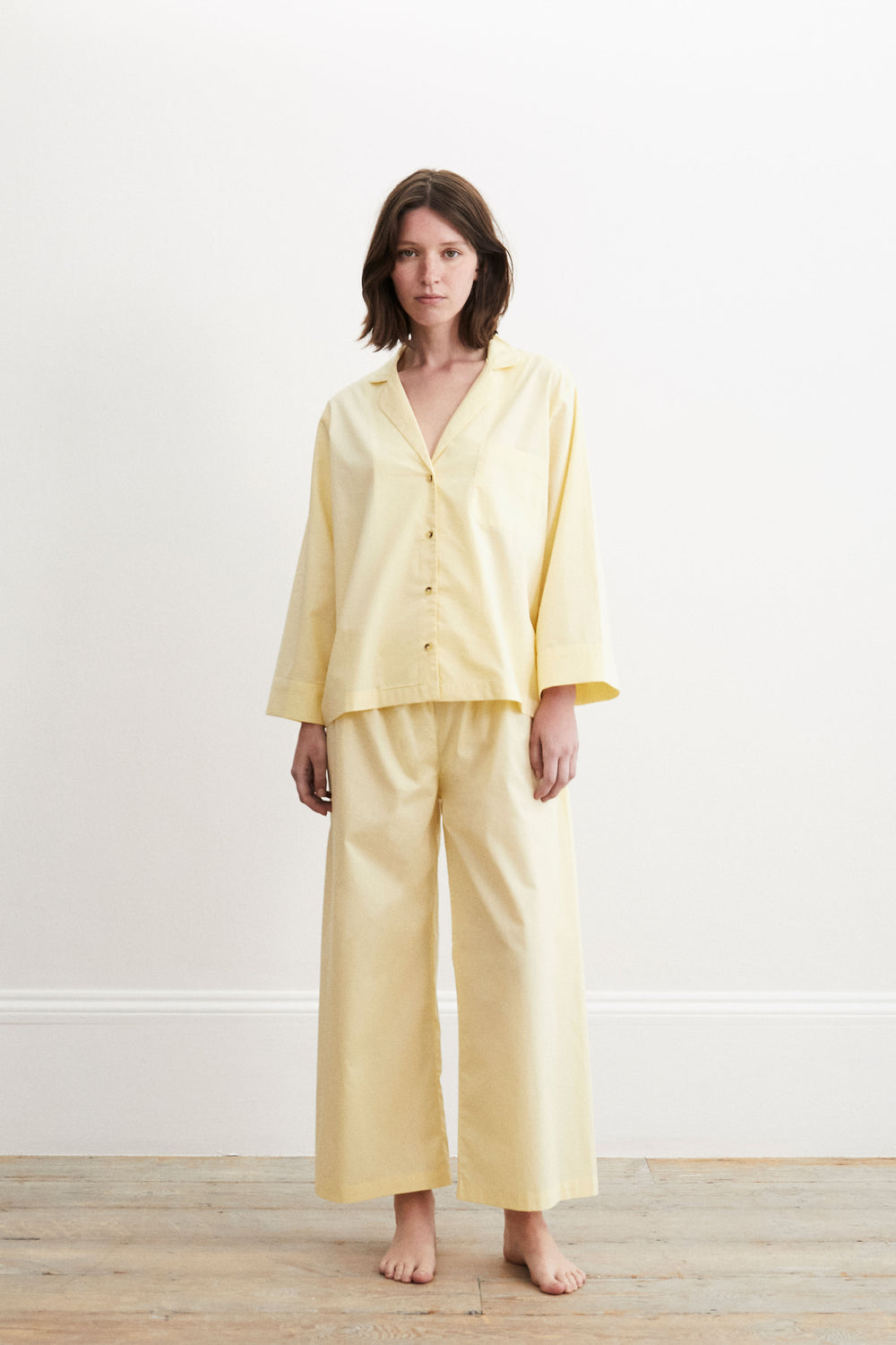 Yellow Pyjamas - Relaxed Pale Yellow Pyjamas - Organic Cotton Yellow ...