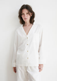 Classic Off White Pyjama Set SS