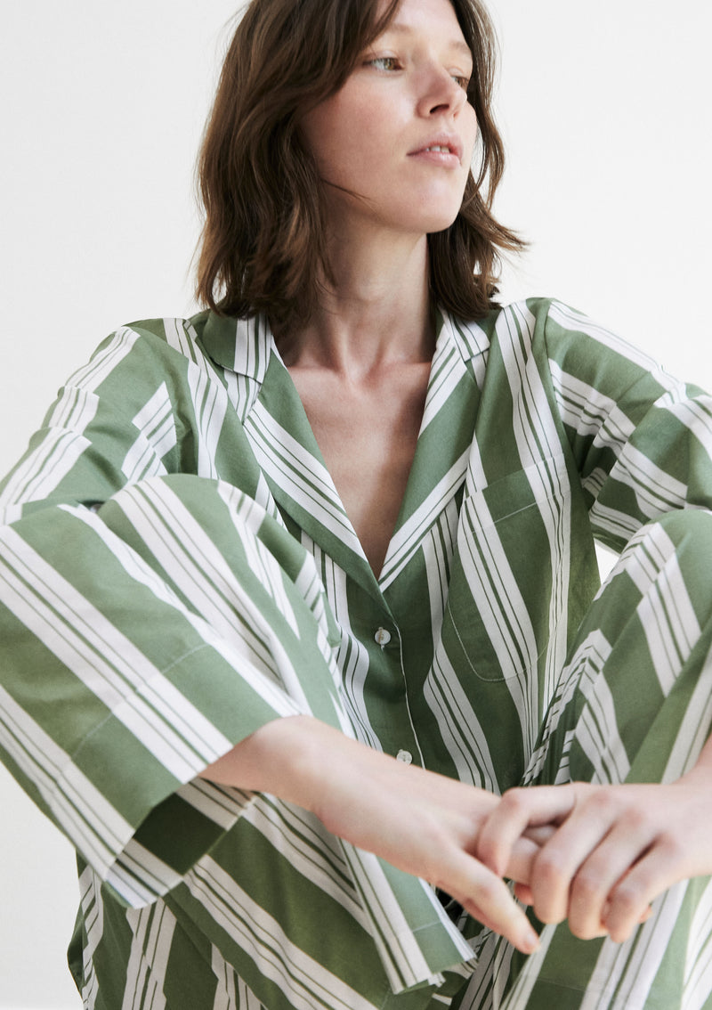 Classic Khaki Stripe Pyjama