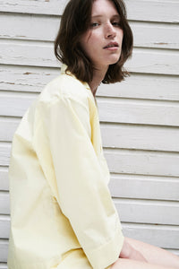 Relaxed Pale Yellow Pyjama Shorts Set SS