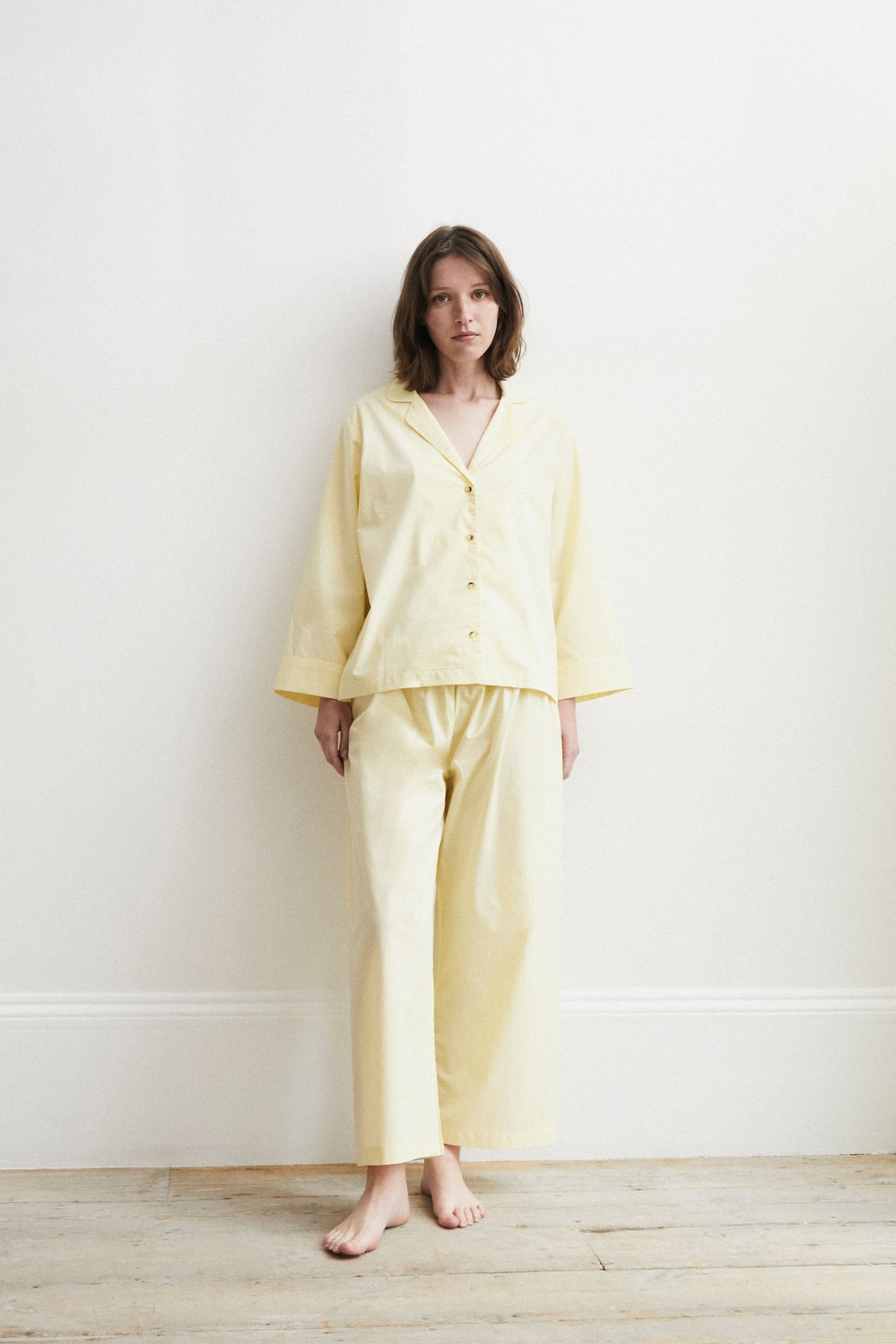 Yellow Pyjamas - Relaxed Pale Yellow Pyjamas - Organic Cotton Yellow ...
