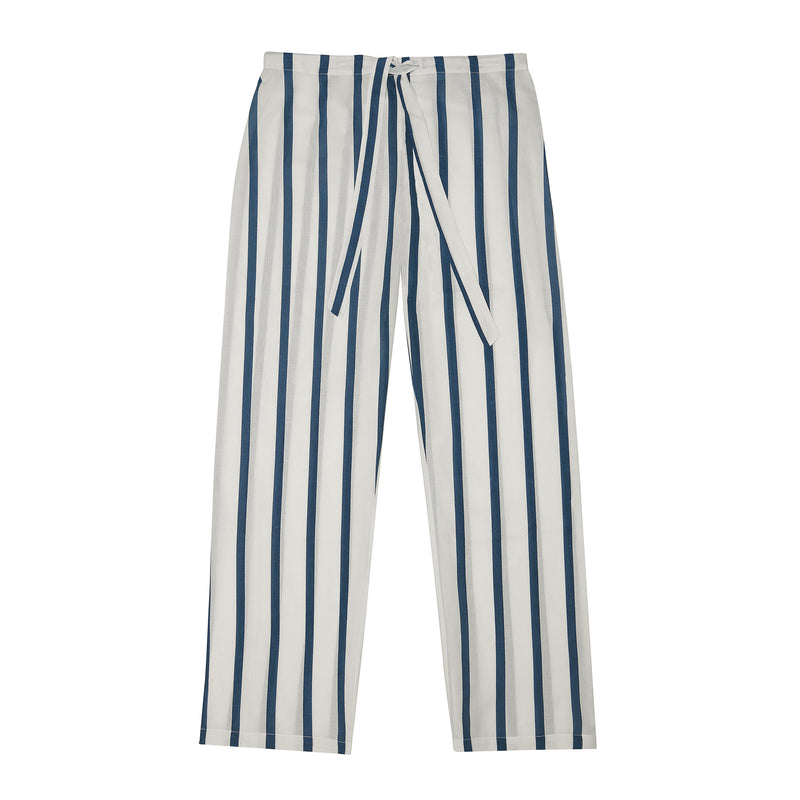 Navy Striped Pyjama Set SS