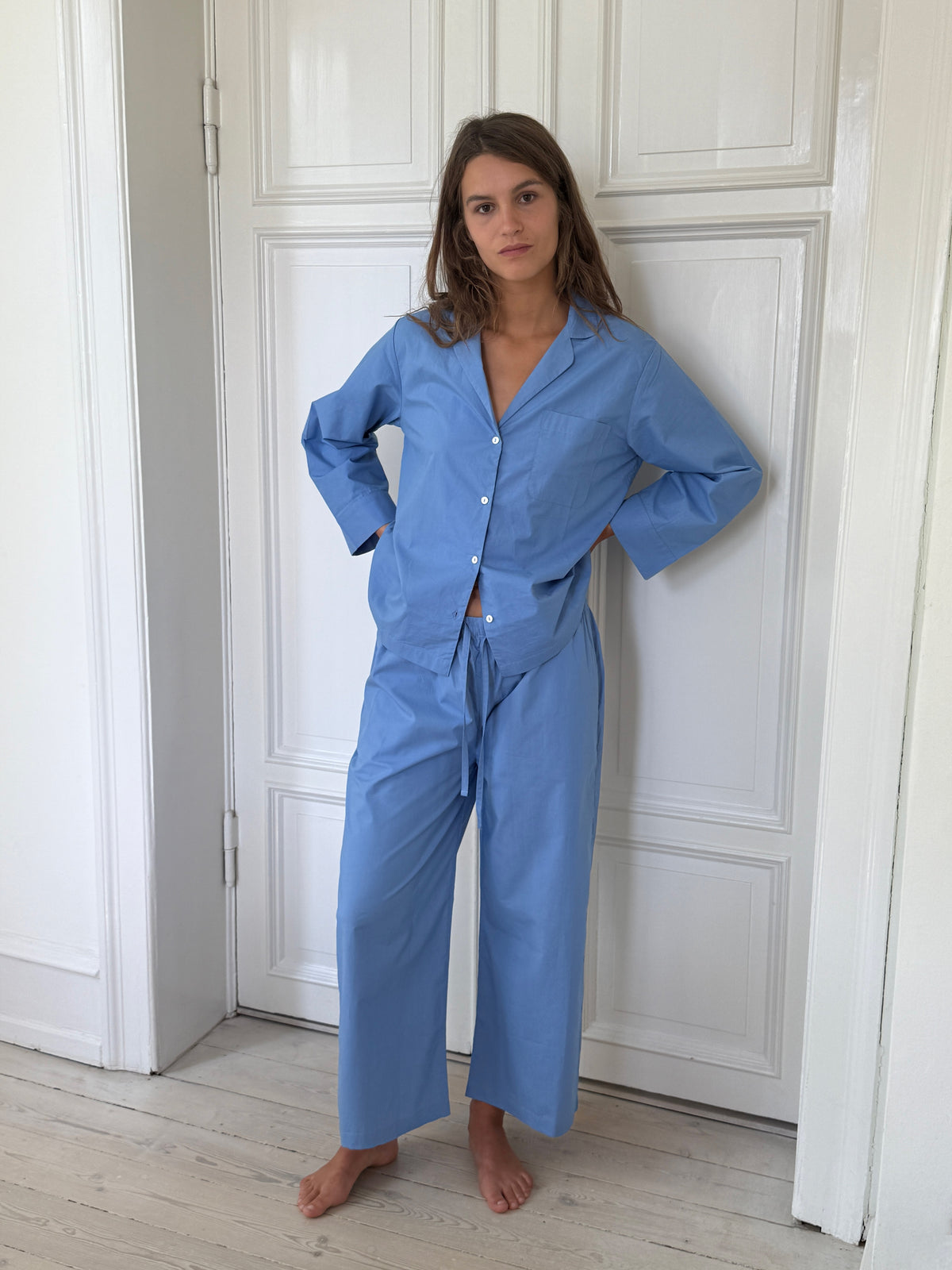 Relaxed Cornflower Blue Pyjama Set