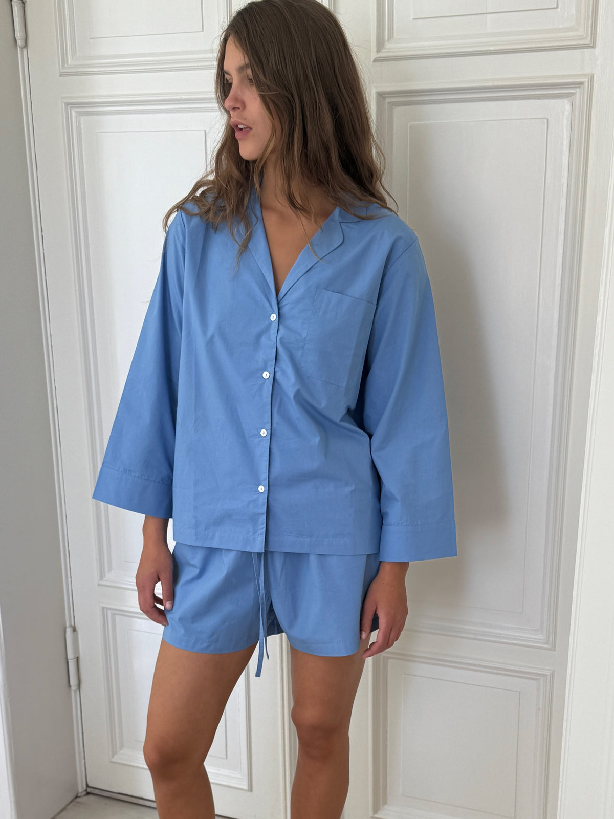 Relaxed Cornflower Blue Shorts
