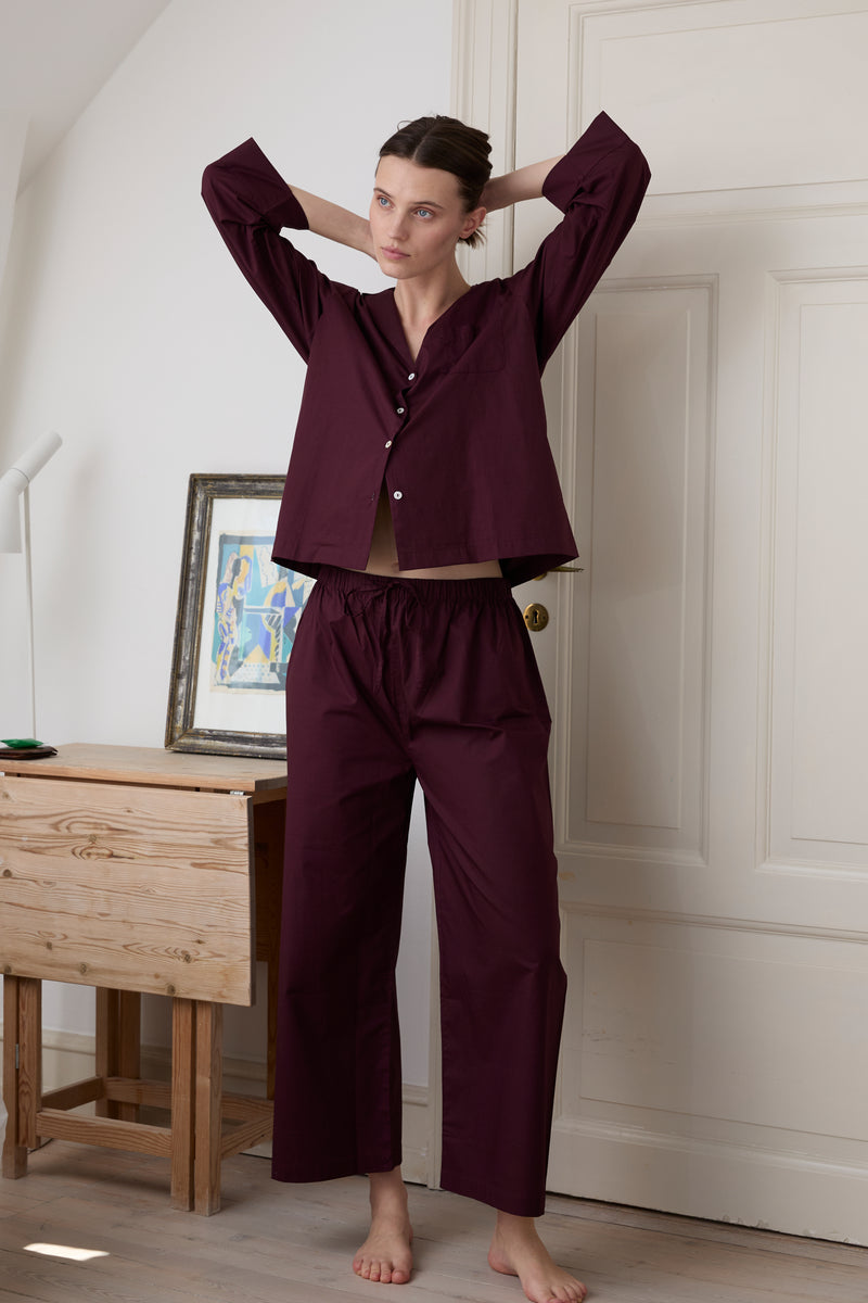 Relaxed Dark Cherry Pyjama Set