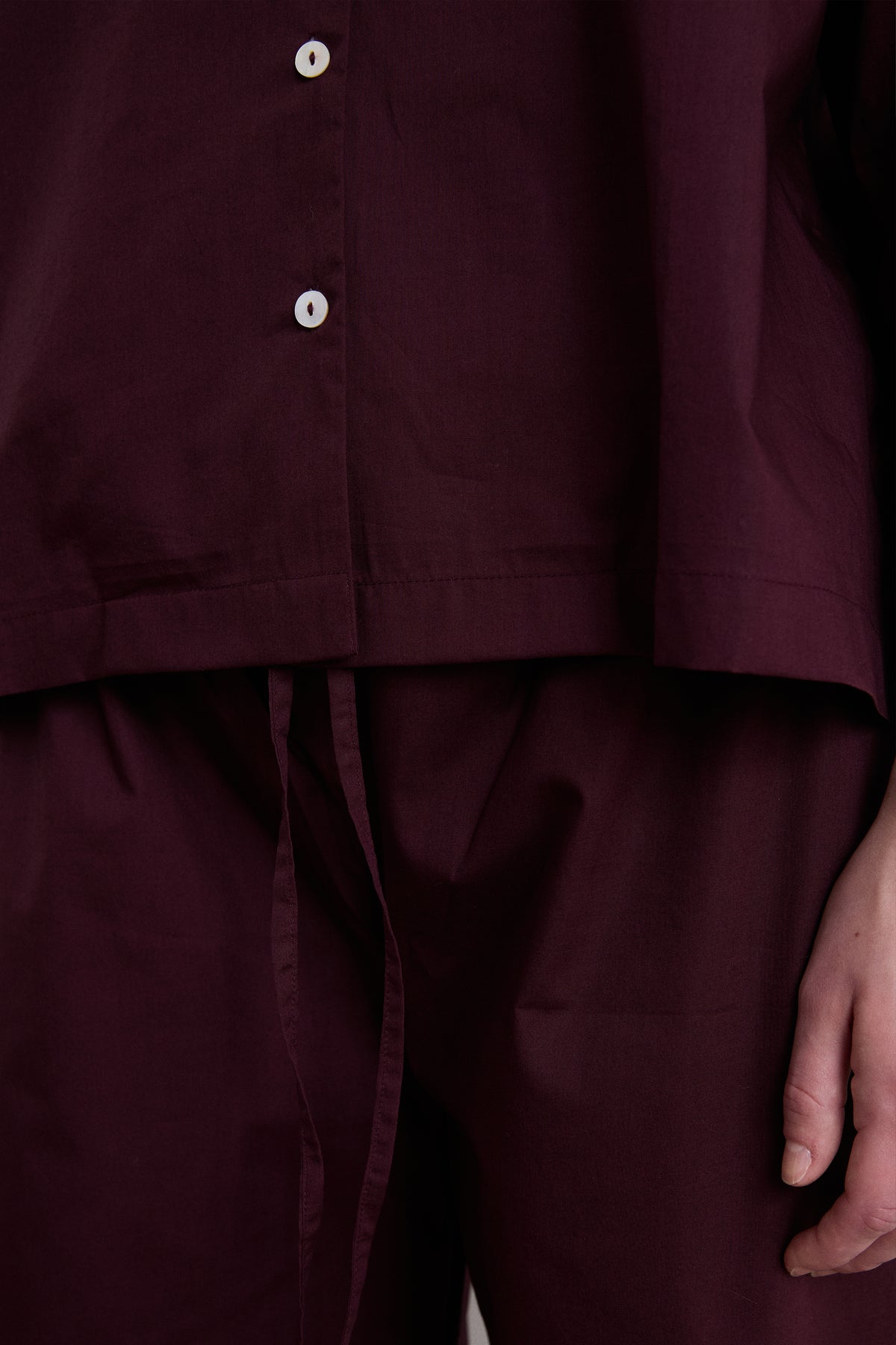 Relaxed Dark Cherry Pyjama Set