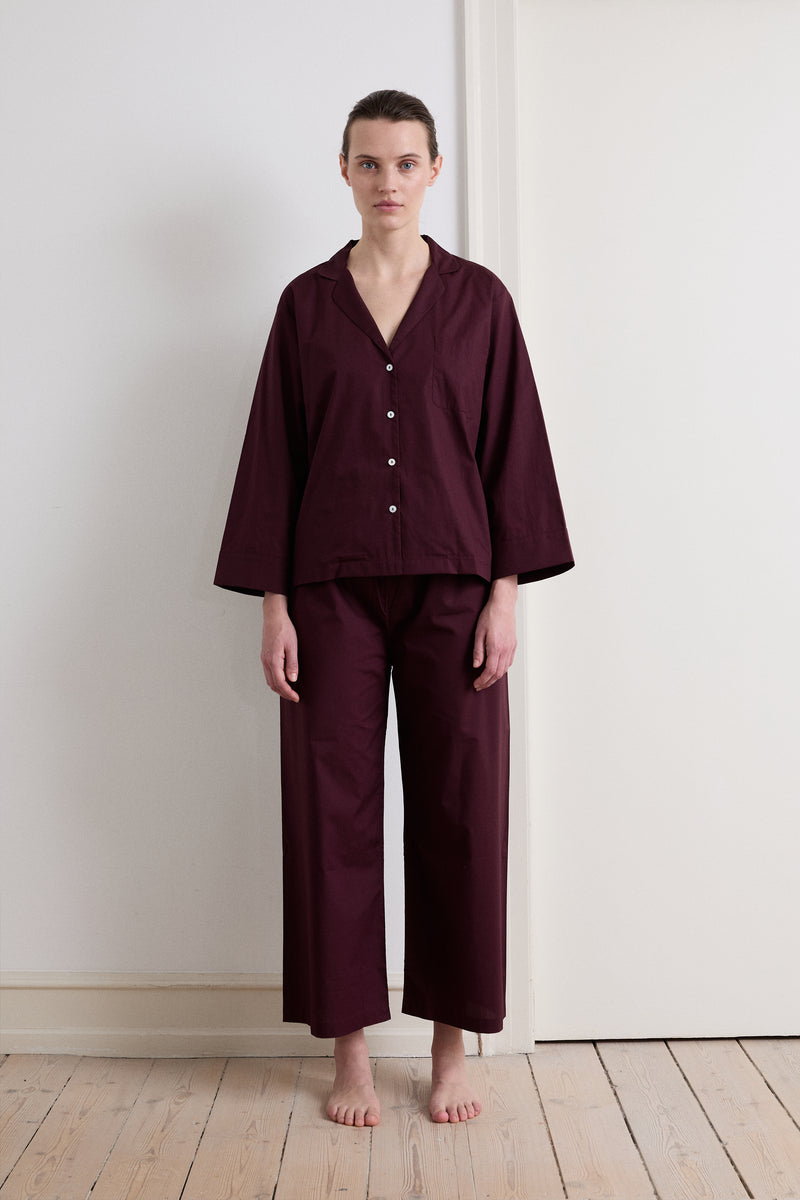 Relaxed Dark Cherry Pyjama Set