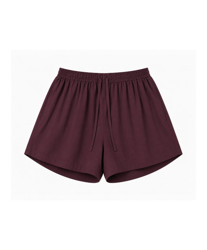 Dark Cherry Relaxed Short SS