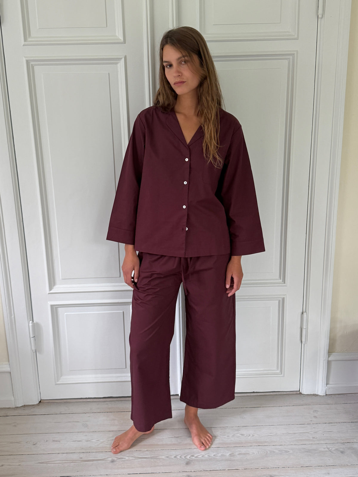 Relaxed Dark Cherry Shirt