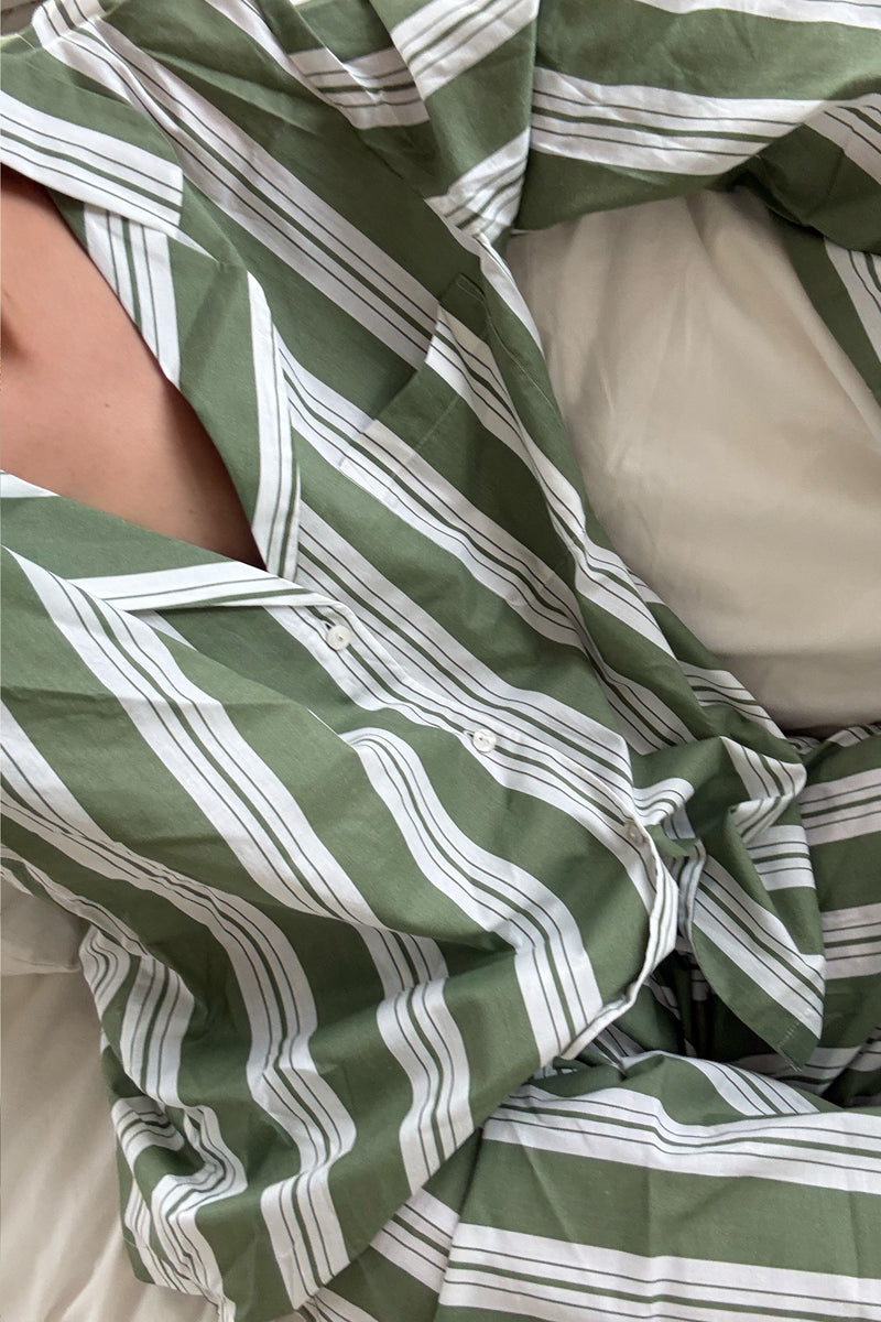 Classic Khaki Stripe Pyjama