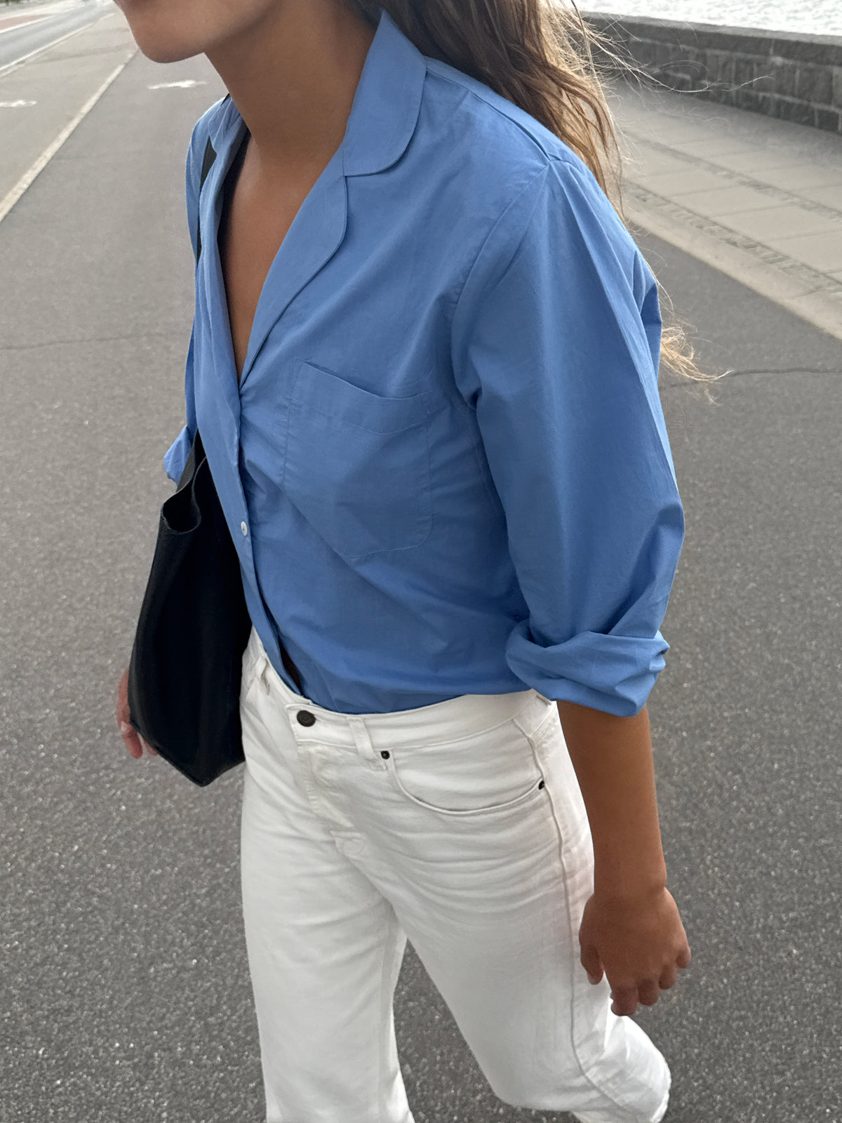 Relaxed Cornflower Blue Shirt