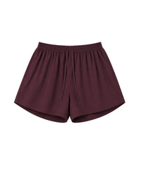Relaxed Dark Cherry Shorts