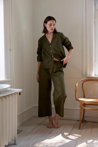 Relaxed Olive Pyjama Set