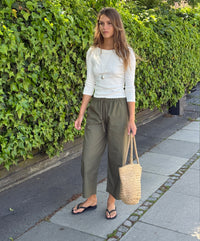 Relaxed Olive Trousers