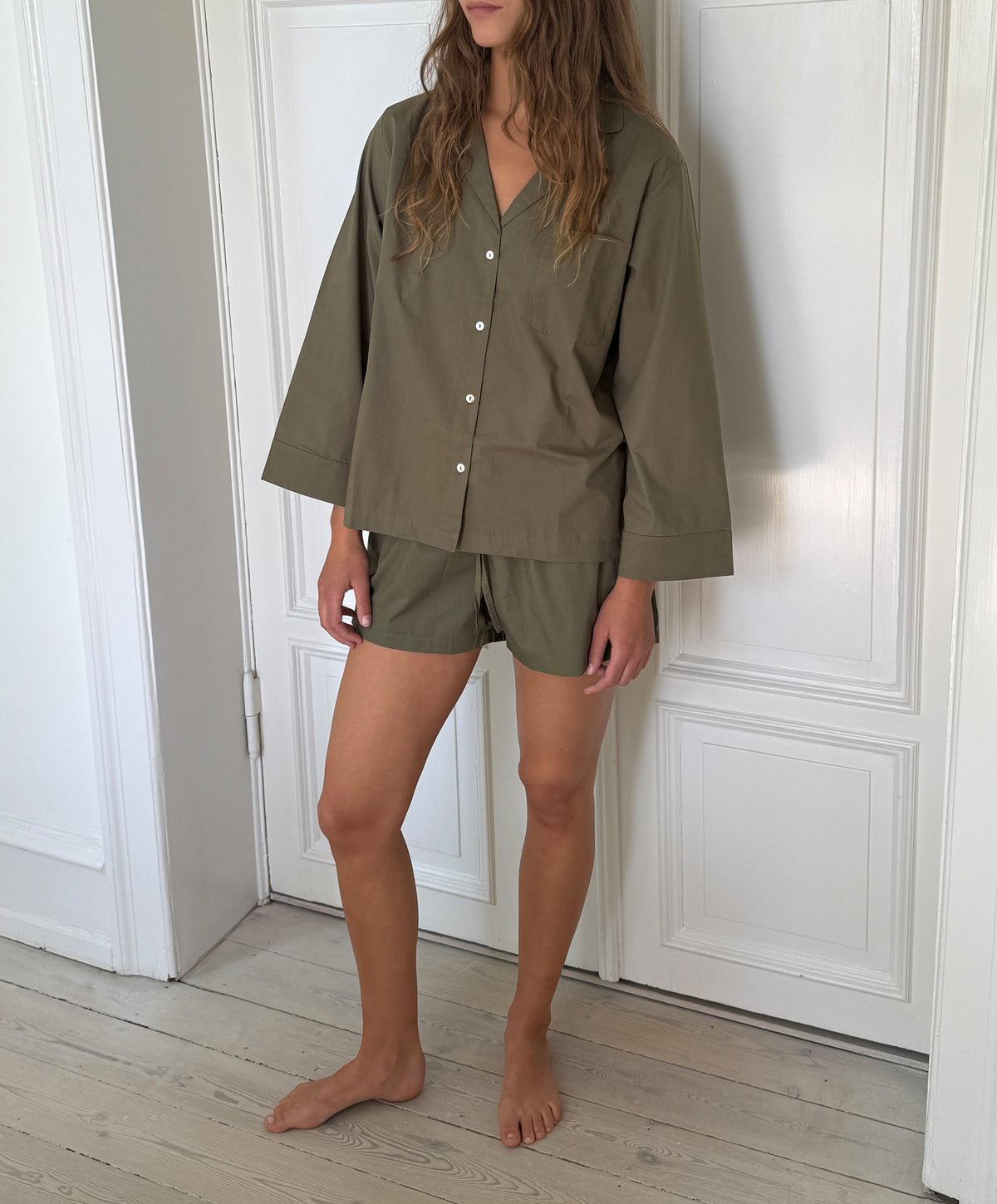 Relaxed Olive Shorts