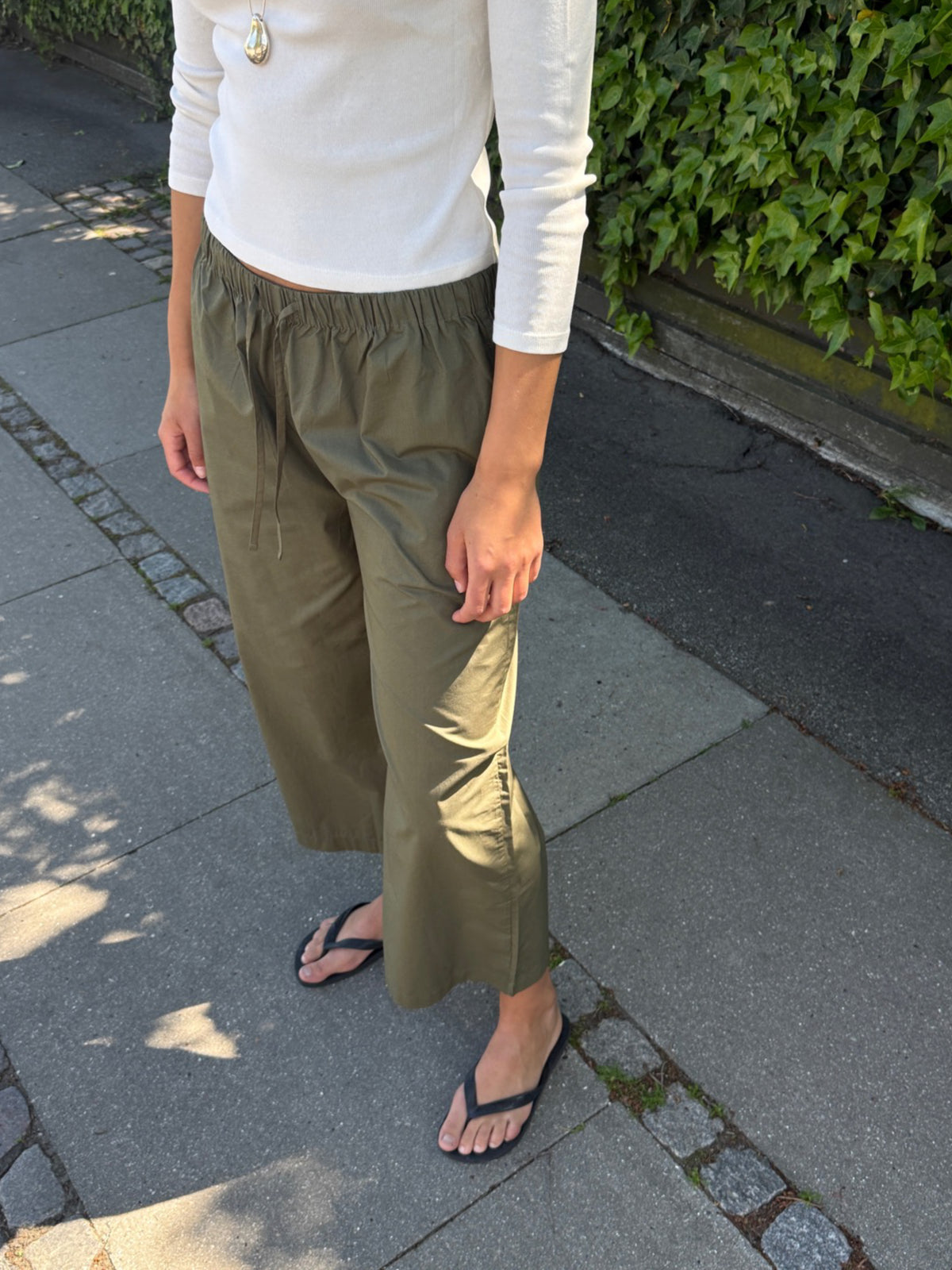 Relaxed Olive Trousers