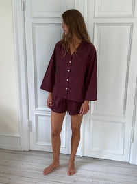 Relaxed Dark Cherry Shirt