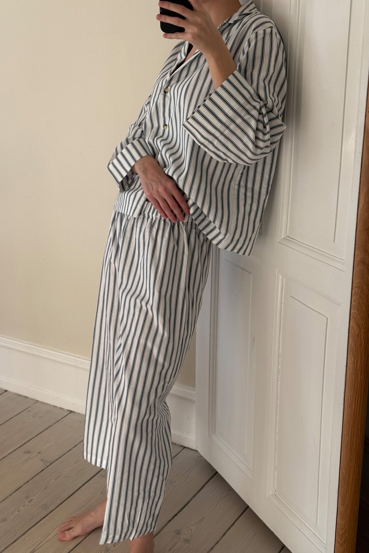 Relaxed Ticking Stripe Pyjama Set