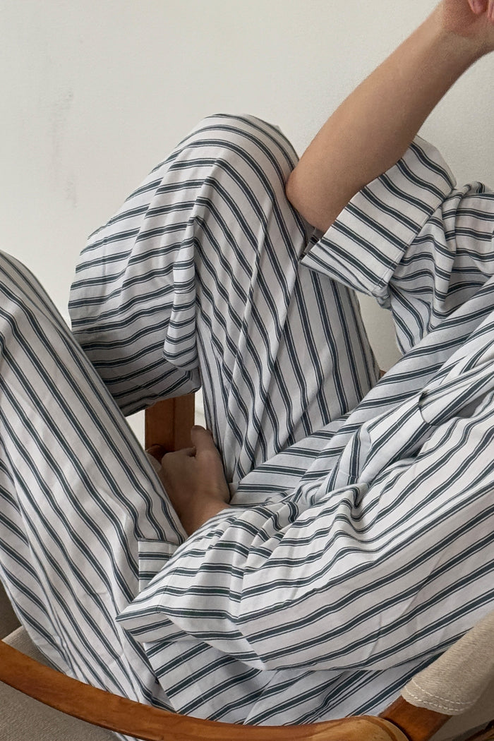 Relaxed Ticking Stripe Pyjama Set