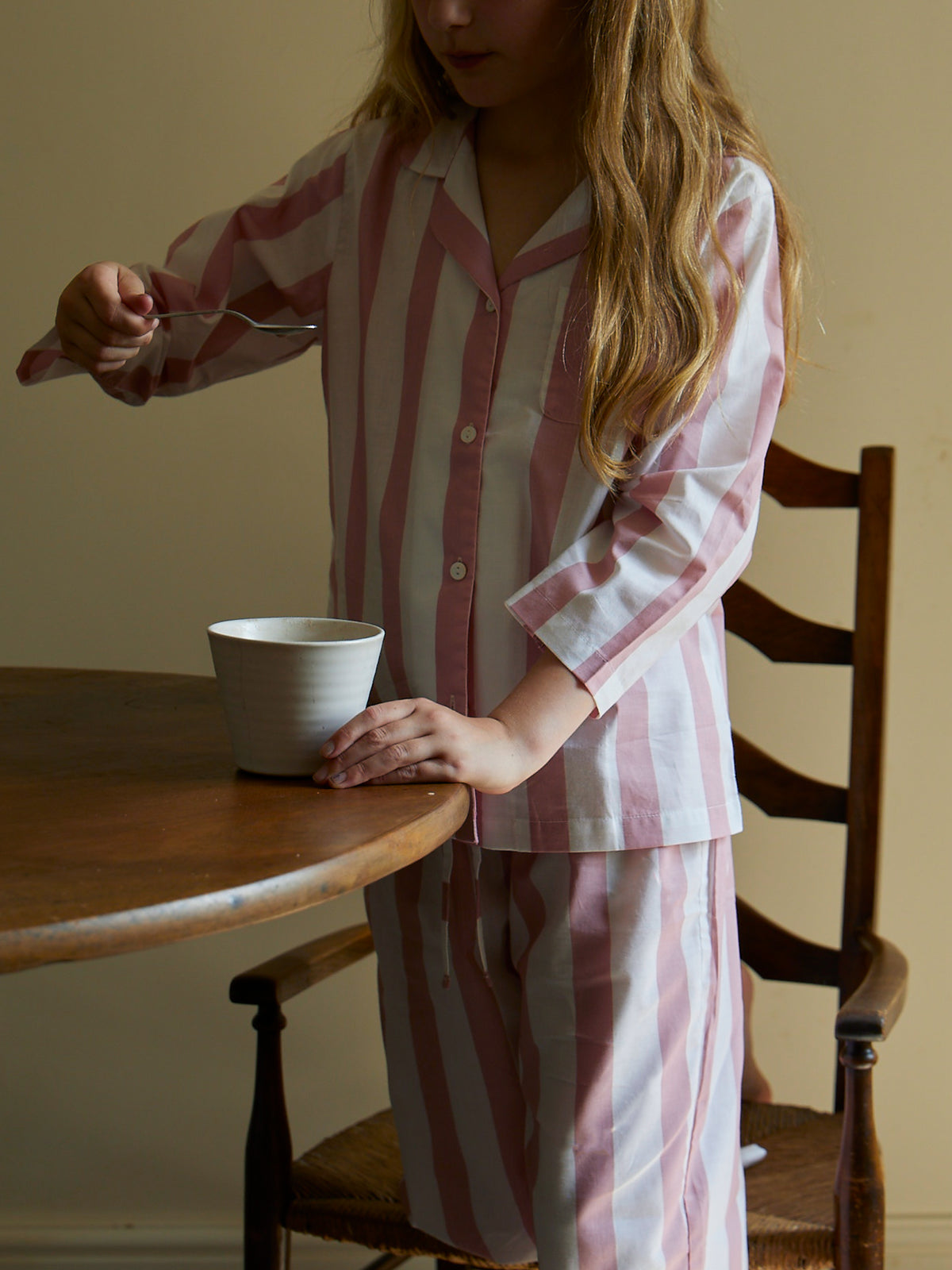 Mini Pink Stripe Pyjama Set