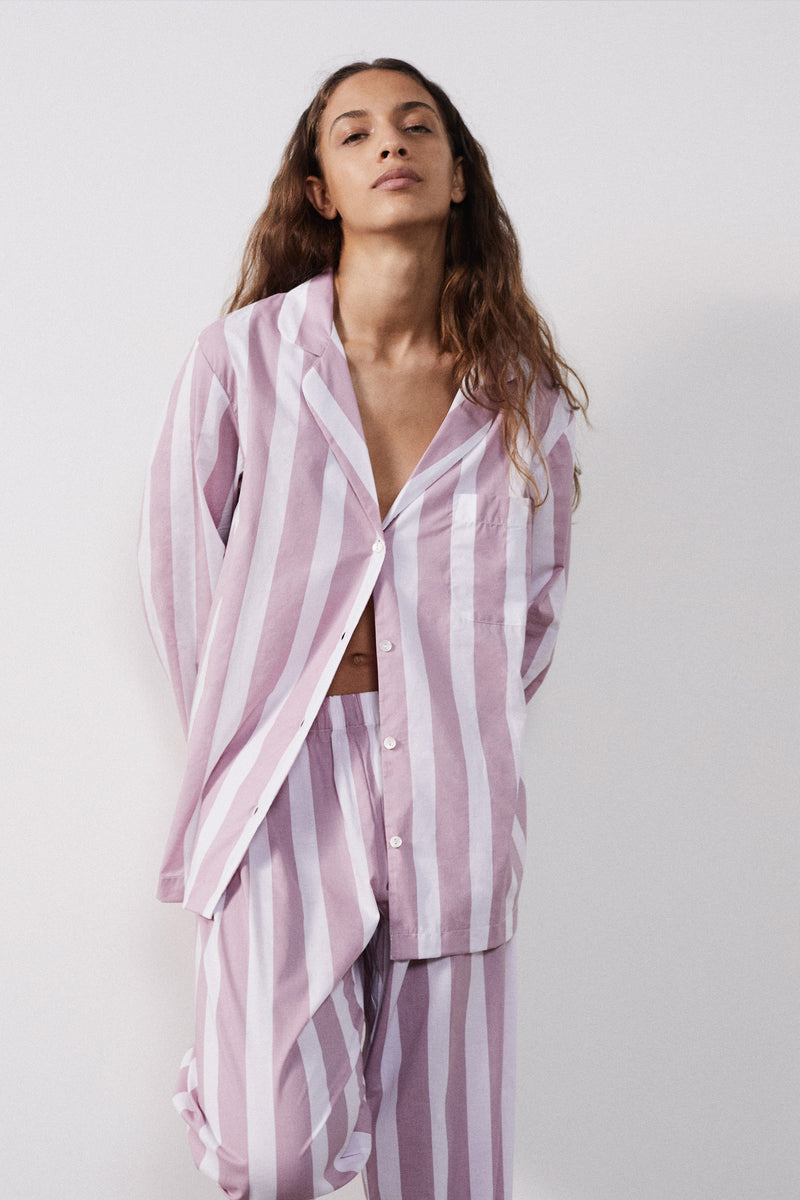 Mauve Stripe Pyjama Set