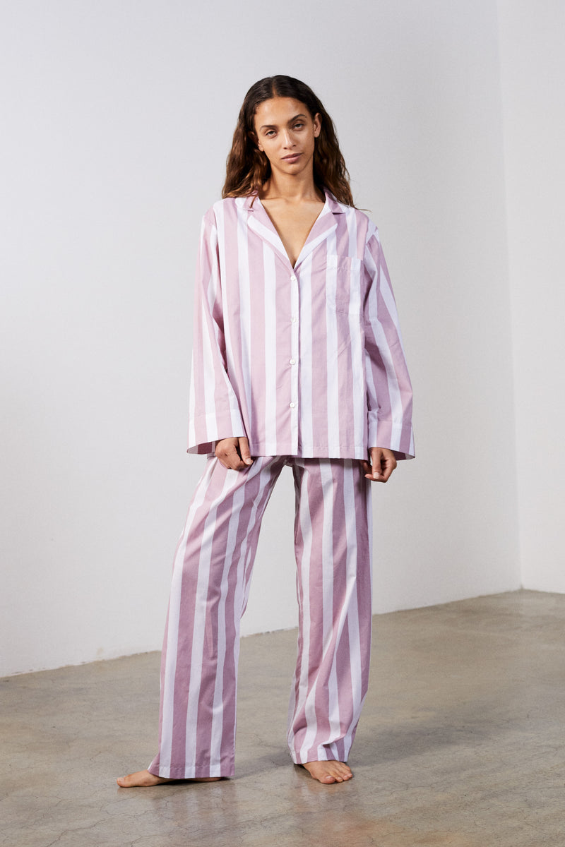 Mauve Stripe Pyjama Set