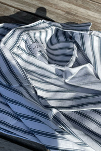 Relaxed Ticking Stripe Shorts Set