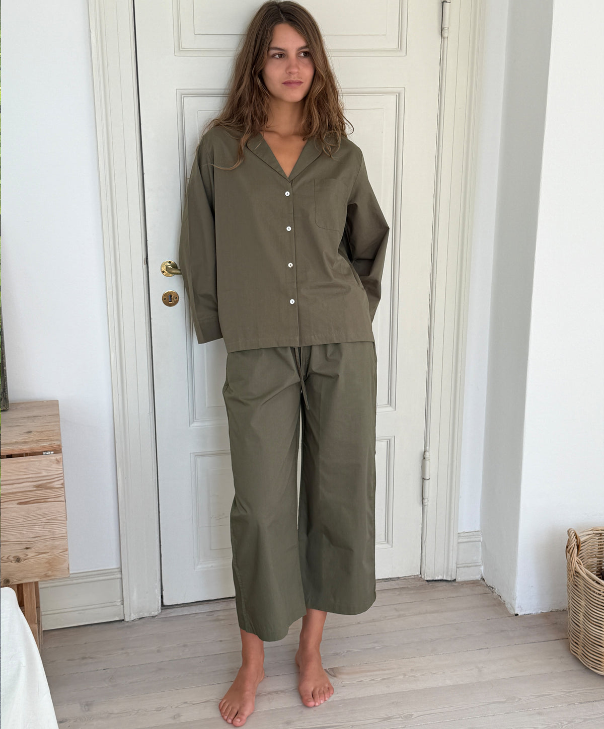 Relaxed Olive Trousers