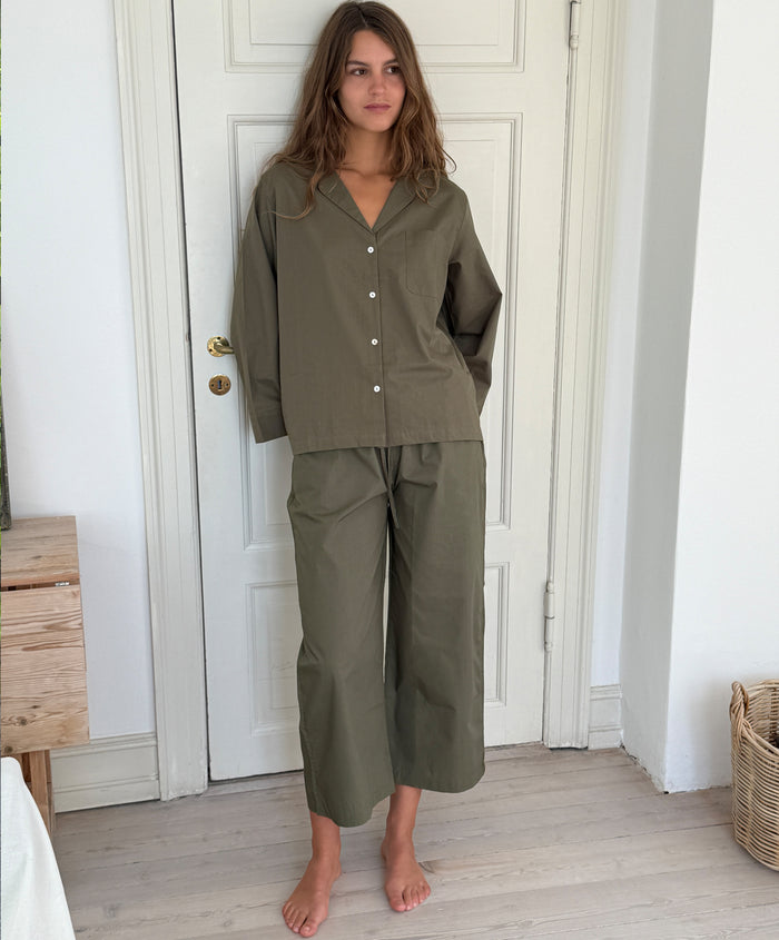 Relaxed Olive Trousers