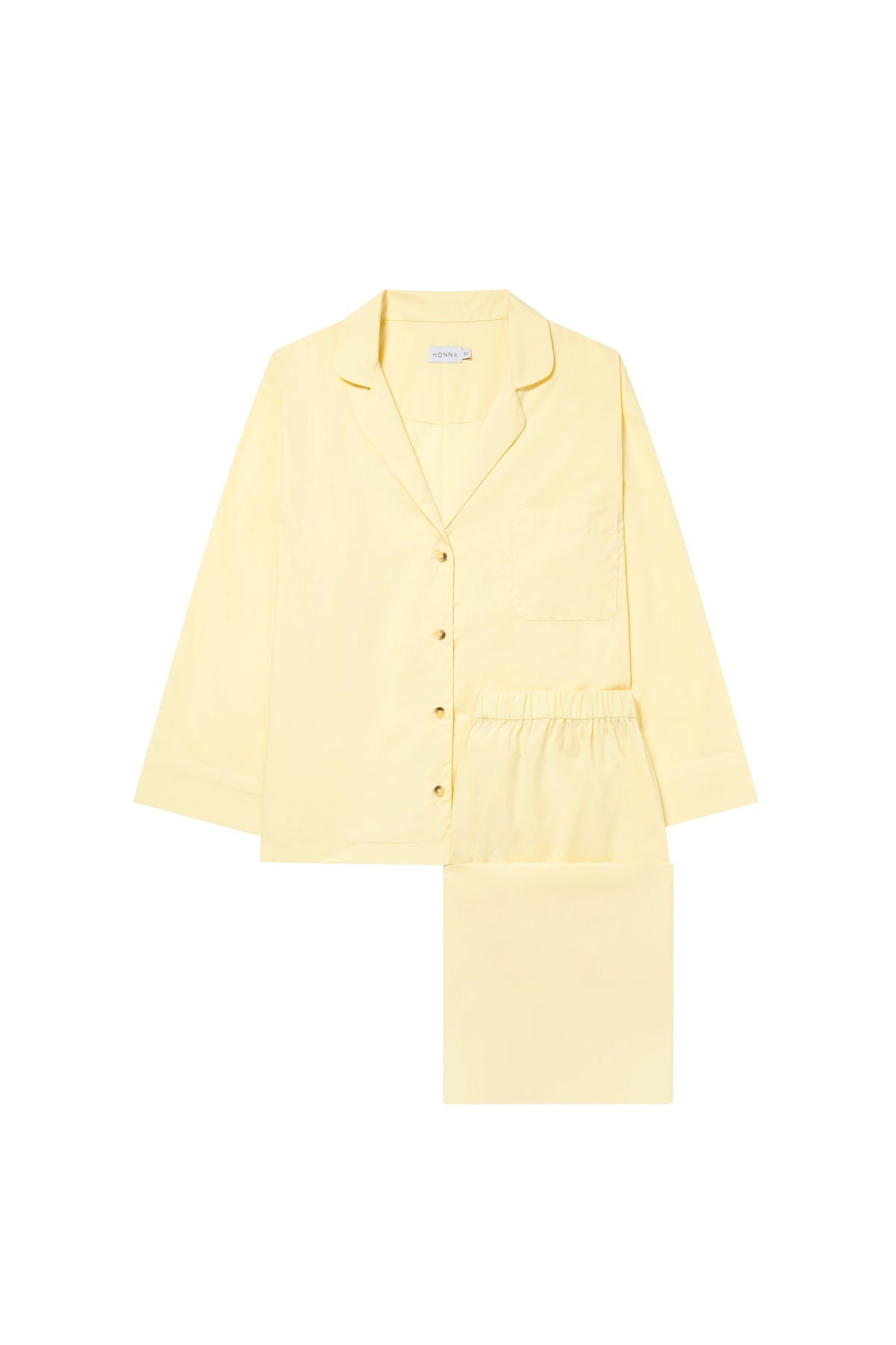 Yellow Pyjamas - Relaxed Pale Yellow Pyjamas - Organic Cotton Yellow ...