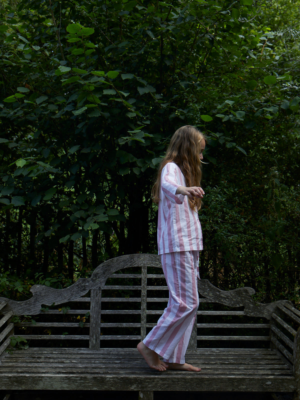 Mini Pink Stripe Pyjama Set