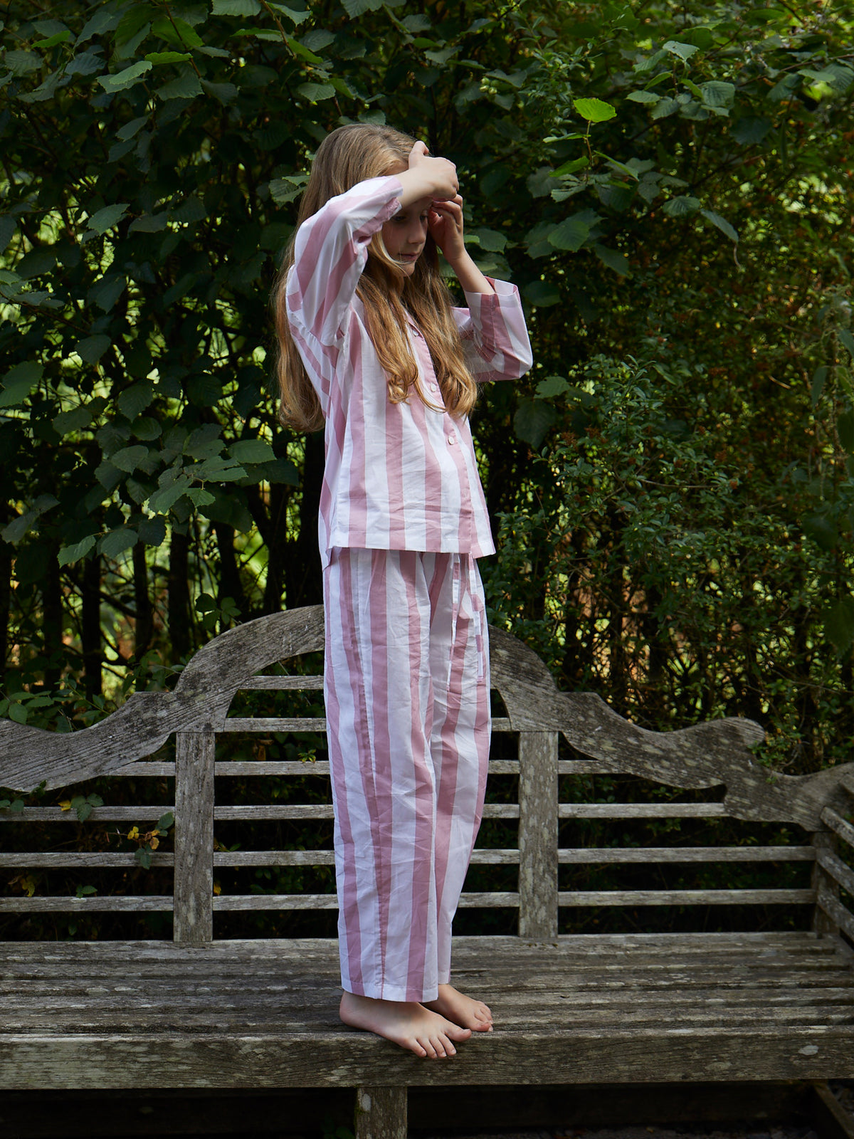Mini Pink Stripe Pyjama Set