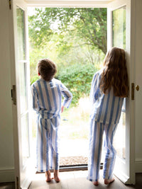 Mini Sky Blue Stripe Pyjama Set