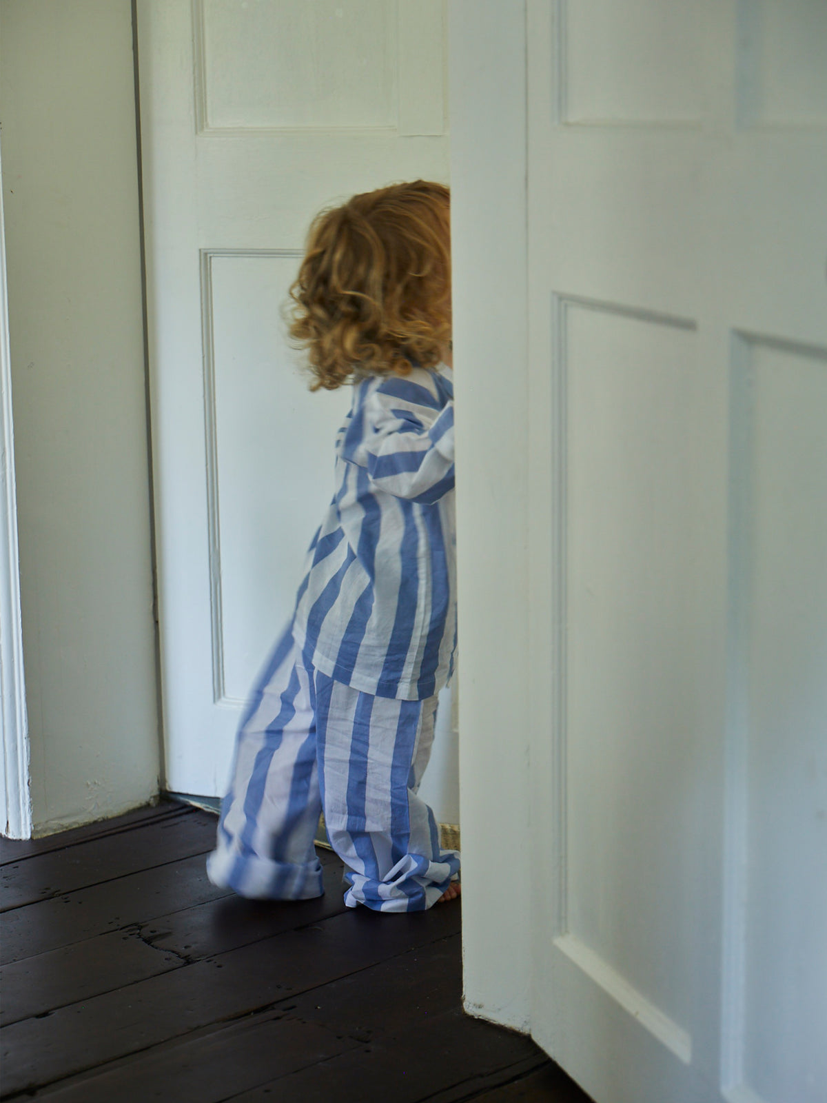 Mini Sky Blue Stripe Pyjama Set