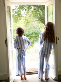 Mini Sky Blue Stripe Pyjama Set