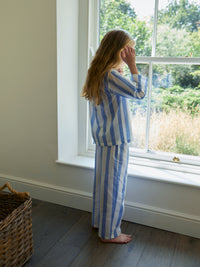 Mini Sky Blue Stripe Pyjama Set